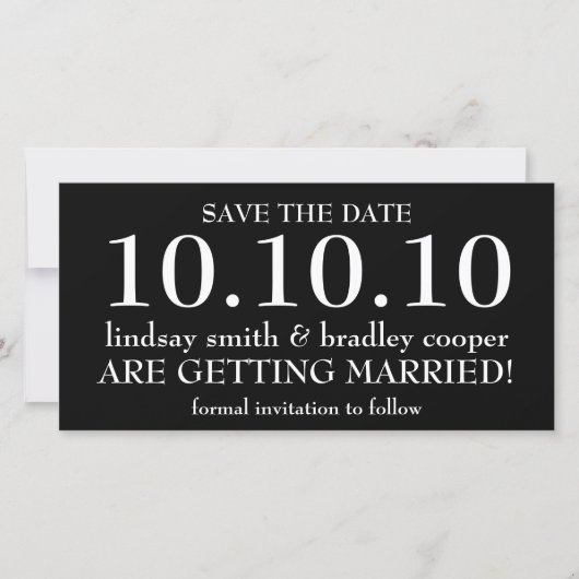 Save the date (Voorkant)