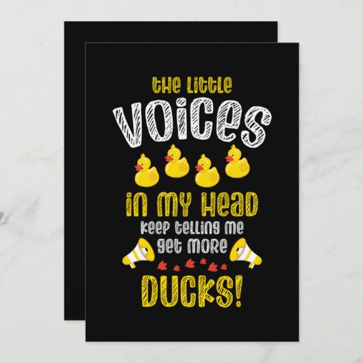 Save The Date 08.Rubber duck for a Duck Lovers (Devant / Derrière)