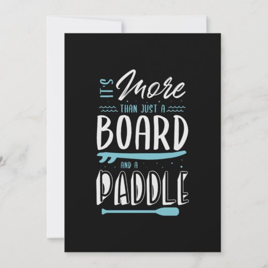 Save The Date 09.Its More Than Just A Board et A Paddle (Devant)