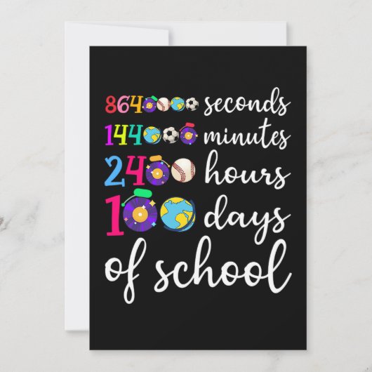 Save The Date 100 Jours D'École 2400 Heures 144000 Minutes (2).P (Devant)