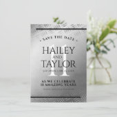 Save The Date 11ème anniversaire de Mariage en acier (Debout devant)