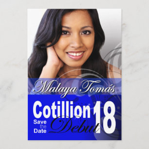 Save The Date 18e Anniversaire Cotillion Début Enregistrer la Da