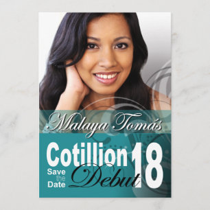 Save The Date 18e Anniversaire Cotillion Début Enregistrer la Da