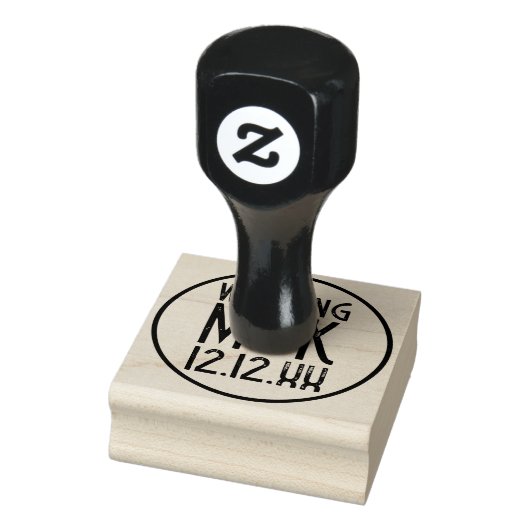 Save The Date 1920s Gatsby Bruiloft Rubber Stempel (Stempel)