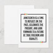 Save The Date 19°, Liberté des Afro-Américains. (Devant / Derrière)