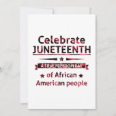 Save The Date 19°, Liberté des Afro-Américains. (Devant)