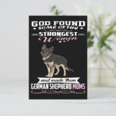 Save The Date 1 German Shepherd Mom God Found Some Of Strongest  (Debout devant)