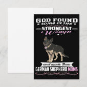 Save The Date 1 German Shepherd Mom God Found Some Of Strongest  (Devant / Derrière)