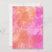 Save The Date 1 Photo Bold Typographie rose et orange Mariage (Dos)