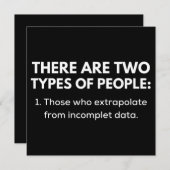 Save The Date 1. Those who extrapolate from incomplet data (Devant / Derrière)
