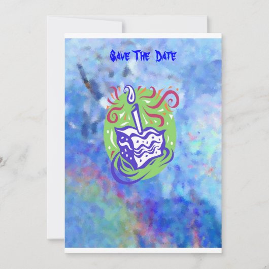 Save The Date 1er anniversaire du bébé (Devant)