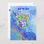 Save The Date 1er anniversaire du bébé (Devant / Derrière)