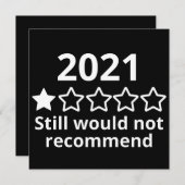 Save The Date 2021 (2)2021 One Star Rating (Devant / Derrière)