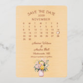 Save the Date 2026 Wedding Folie Uitnodiging (Voorkant)