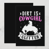 Save The Date 25.Dirt Is Cowgirl Glitter (Devant / Derrière)