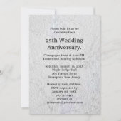 Save The Date 25e anniversaire élégant d'argent (Dos)