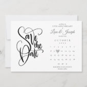 Save The Date 25e anniversaire Enregistrer la date Calendrier Am (Devant)