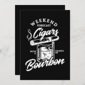 Save The Date 28.Cigares De Prévision De Fin De Semaine Avec Un  (Devant / Derrière)