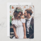 Save The Date 2 Photo Amour est Patient Réception de Mariage Bla (Dos)