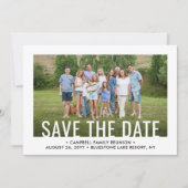 Save The Date 2 Photo Family Reunion Party Rassembler BBQ Pique- (Devant)