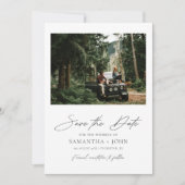 Save The Date 2 Photo Mariage Simple Enregistrer La Date Invitat (Devant)