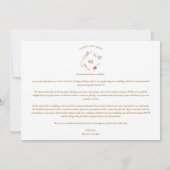 Save The Date 2 Photos Fancy Romantic Pink Shades Floral Bouquet (Dos)