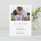 Save The Date 2 Photos Moderne Mariage de ferme (Debout devant)