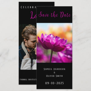 Save The Date 2 photos modernes noir