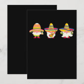 Save The Date 35.Cinco De Mayo Trois Gnomes Mexicains Graphic Gn (Devant / Derrière)