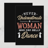 Save The Date 38.Never Underestimate A Woman Who Can Belly Dance (Devant / Derrière)