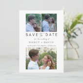 Save The Date 3 Collage de photos de mariage (Debout devant)