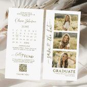 Save The Date 3 Diplôme Photo Strip Enregistrer la date | Code Q