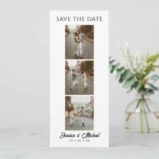 Save The Date 3 Photo Booth QR Code Mariage (Debout devant)