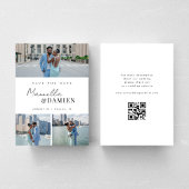 Save The Date 3 Photos préférées | Code QR de mariage en écritur