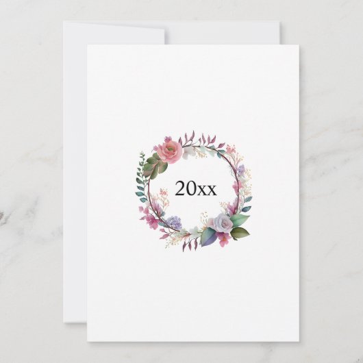 Save The Date 40e anniversaire du Mariage de Ruby (Dos)