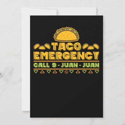 Save The Date 49.Cinco De Mayo Taco Appel d'urgence 9Juanjuan Ta (Devant)