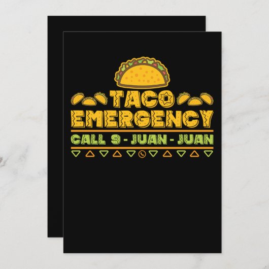 Save The Date 49.Cinco De Mayo Taco Appel d'urgence 9Juanjuan Ta (Devant / Derrière)
