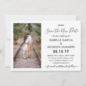 Save The Date 4 Photo Changement de plan Mariage Nouvel An Fête (Dos)