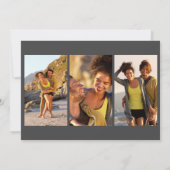 Save The Date 4 Photo Modern Elegant Gold Script (Dos)