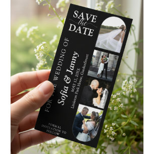 Save The Date 4 Signet de mariage de style Photomaton "Save the 