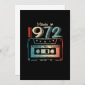 Save The Date 50 Cadeaux Anniversaire Année Vieux Fait en 1972 C (Devant / Derrière)