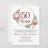 Save The Date 50e anniversaire du Mariage d'or (Devant)