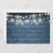Save The Date 50e anniversaire Rustic Lights Green Photo (Dos)