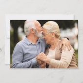 Save The Date 50ème Anniversaire de Mariage d'or Verdure 2 Photo (Dos)