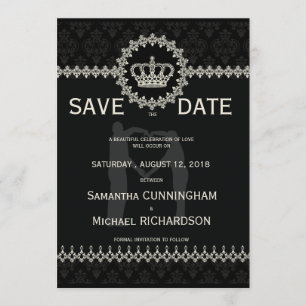 Save The Date * 5 po x 7 po Laces modernes Mariage Passeport de