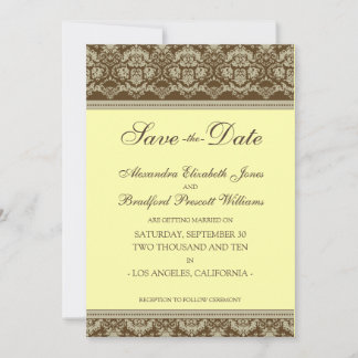 Save The Date 5x7 Appartement Enregistrer la date Vintage Baroqu