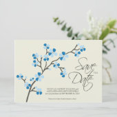 Save The Date 5X7 Cherry Blossom Designer Enregistrer la date 2 (Debout devant)