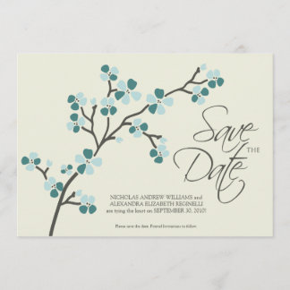 Save The Date 5X7 Cherry Blossom Designer Enregistrer la date 2 