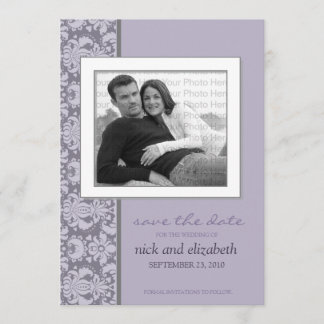 Save The Date 5X7 Choisissez votre propre couleur Baroque Enregi