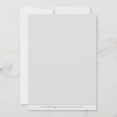 Save The Date 5X7 Choisissez votre propre couleur Baroque Enregi (Dos)